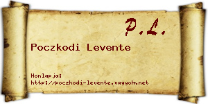 Poczkodi Levente névjegykártya